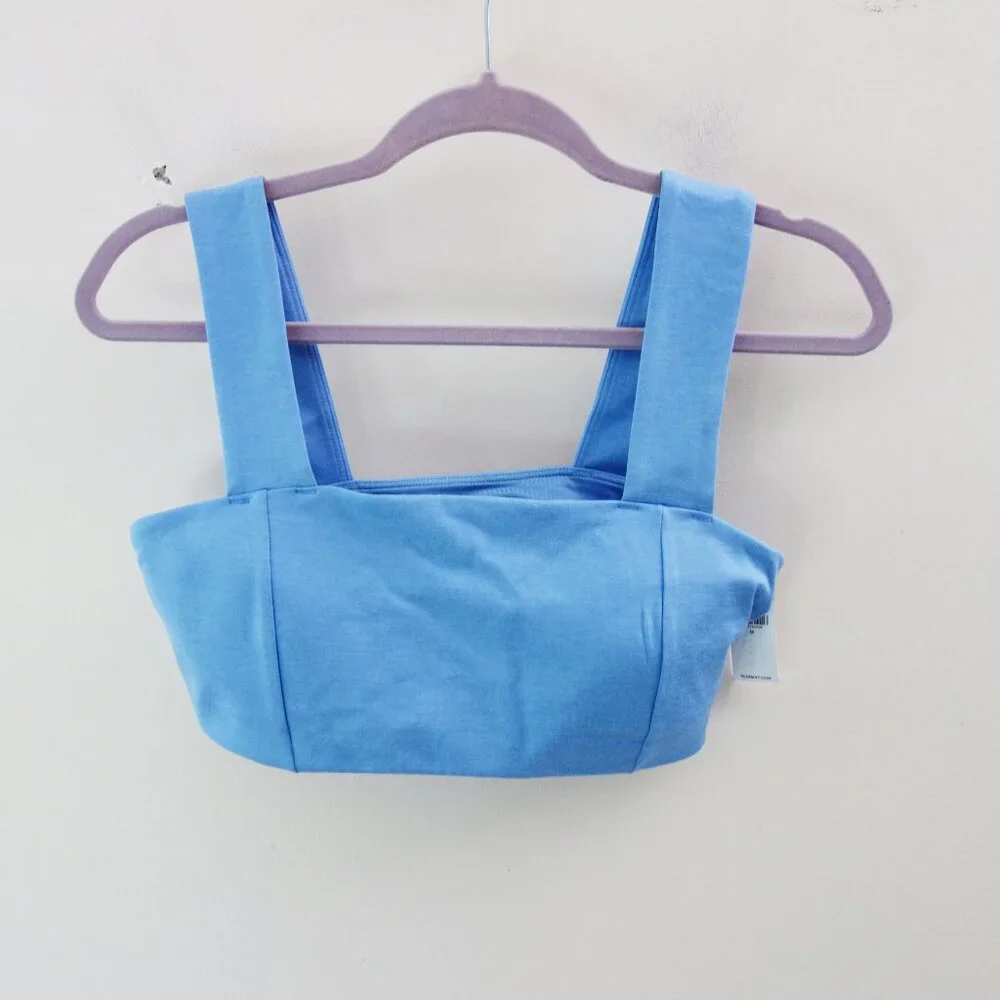 Old Navy Light Support CloudComfy Bandeau Sports Bra in LIGHTHOUSE (M) NWT!